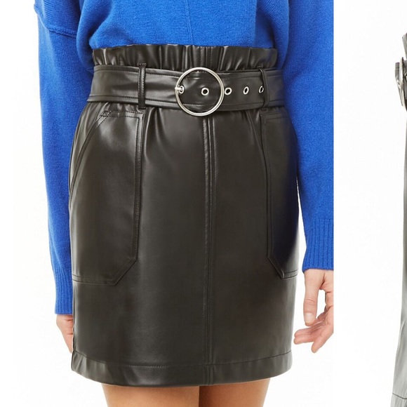 Mini Faux Leather Skirt - Picture 3 of 7